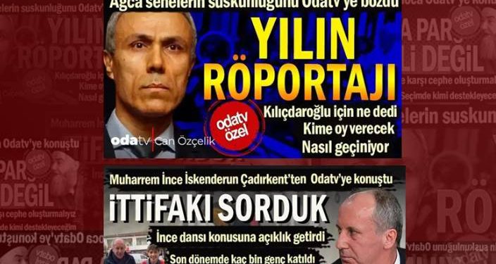 Geçen haftaya damga vuran röportajlar… Türkiye’nin konuştuğu isimler Odatv’ye konuştu