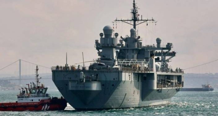 Protestolara neden olan ABD 6. Filo gemisi, Çanakkale Boğazı’ndan geçti