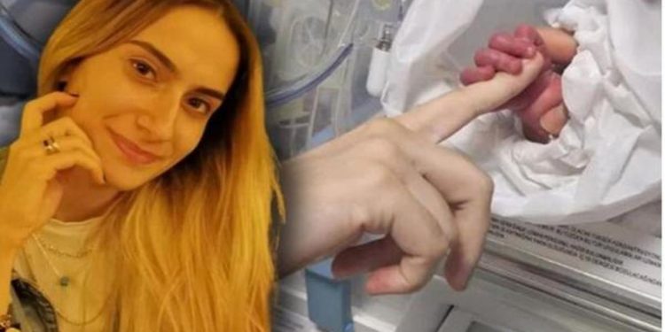 Bebeğine ilk ve son kez dokundu! Genç anne o fotoğraftan bir hafta sonra hayatını kaybetti