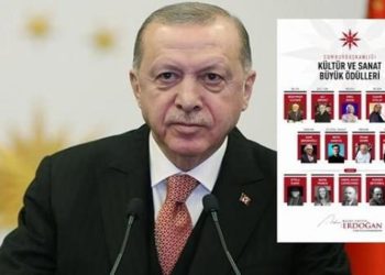Cumhurbaşkanı Erdoğan “2023 Cumhurbaşkanlığı Kültür ve Sanat Büyük Ödülü” sahiplerini paylaştı