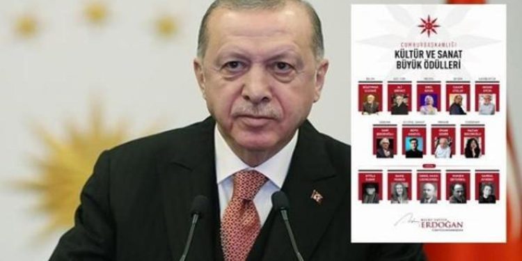 Cumhurbaşkanı Erdoğan “2023 Cumhurbaşkanlığı Kültür ve Sanat Büyük Ödülü” sahiplerini paylaştı
